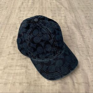 Coach denim baseball cap
